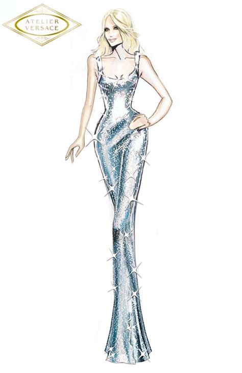 donatella versace 2000 dress|donatella versace design sketches.